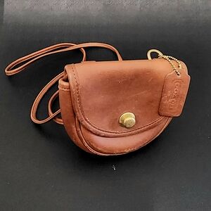 Coach Brown Crossbody Bag with Classic Saddle Style